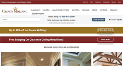 Desktop Screenshot of crown-molding.com